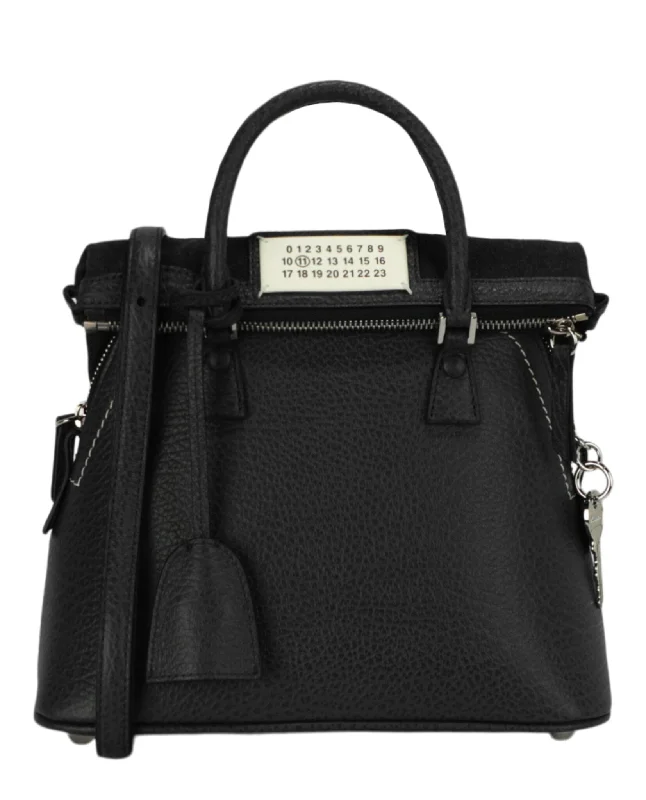 Ladies shoulder bag with pearl details-5AC Classique Mini