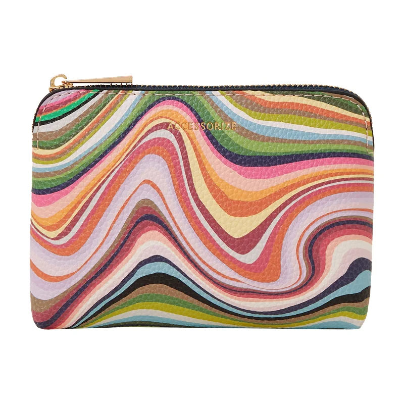 ladies handbags with handles-Accessorize London Women's Swirl Print Coin Purse