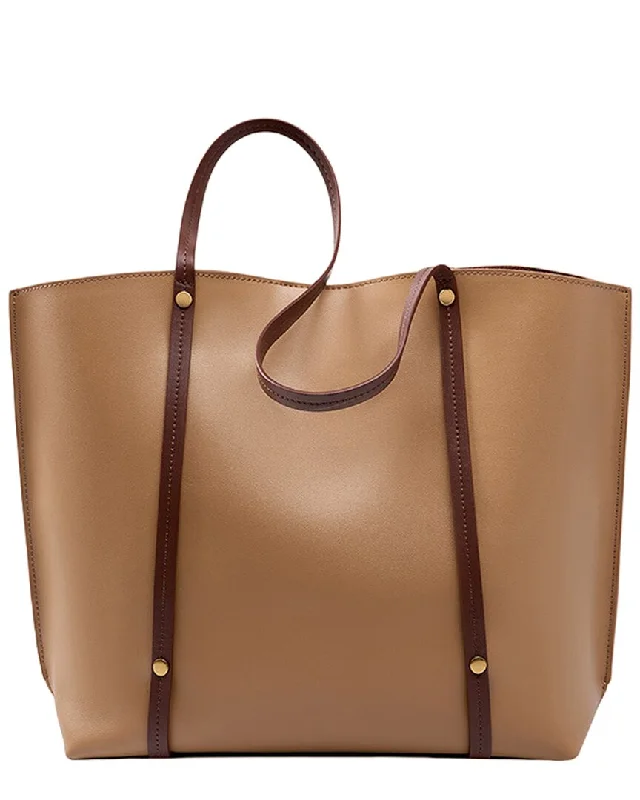 Ladies tote bag anti-theft-Adele Berto Leather Tote Bag