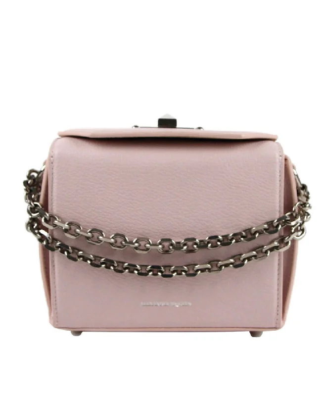 Ladies crossbody bag with extra compartments-Alexander McQueen Women's Leather Box 16 Chain Crossbody Bag