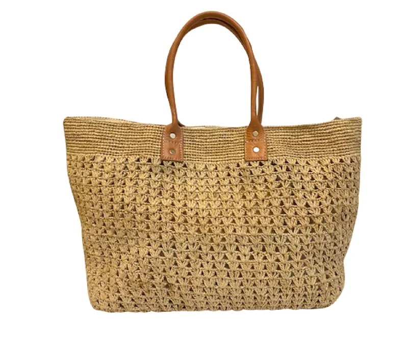 Ladies tote bag luxury-Anya Tote in Natural