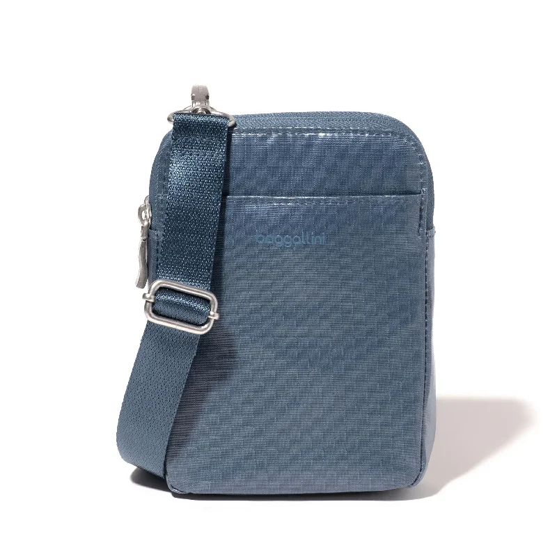 Ladies crossbody bag with side pockets-baggallini Modern Take Two RFID Crossbody