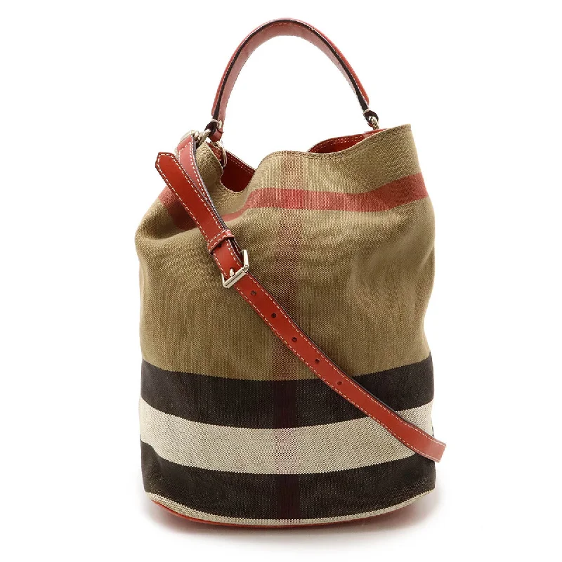 Ladies shoulder bag with braided strap-Burberry Medium Ashby Canvas Shoulder Bag