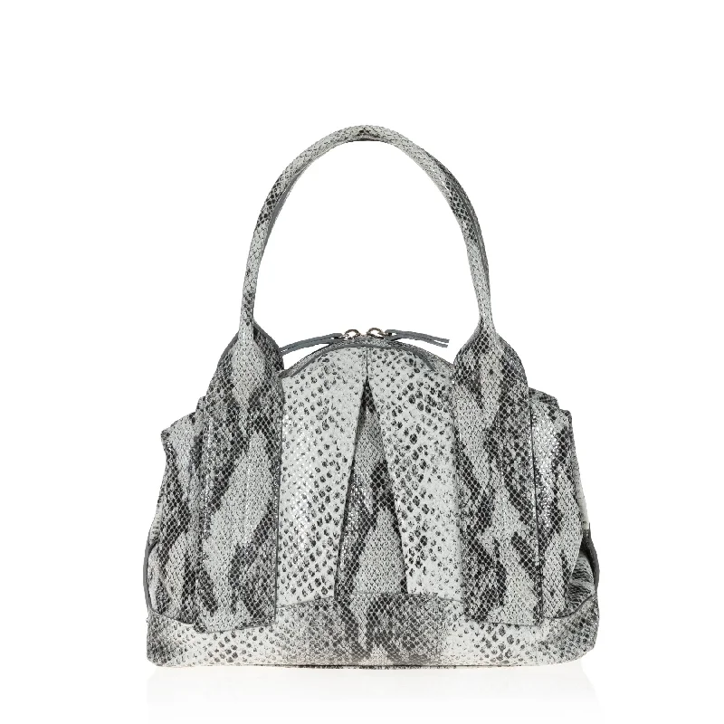 ladies handbags cobalt blue-Cast Away Too (Grey Snake)