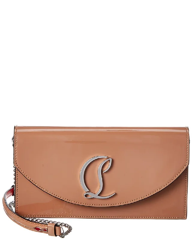 Ladies crossbody bag in chic neutrals-Christian Louboutin Loubi54 Patent Crossbody