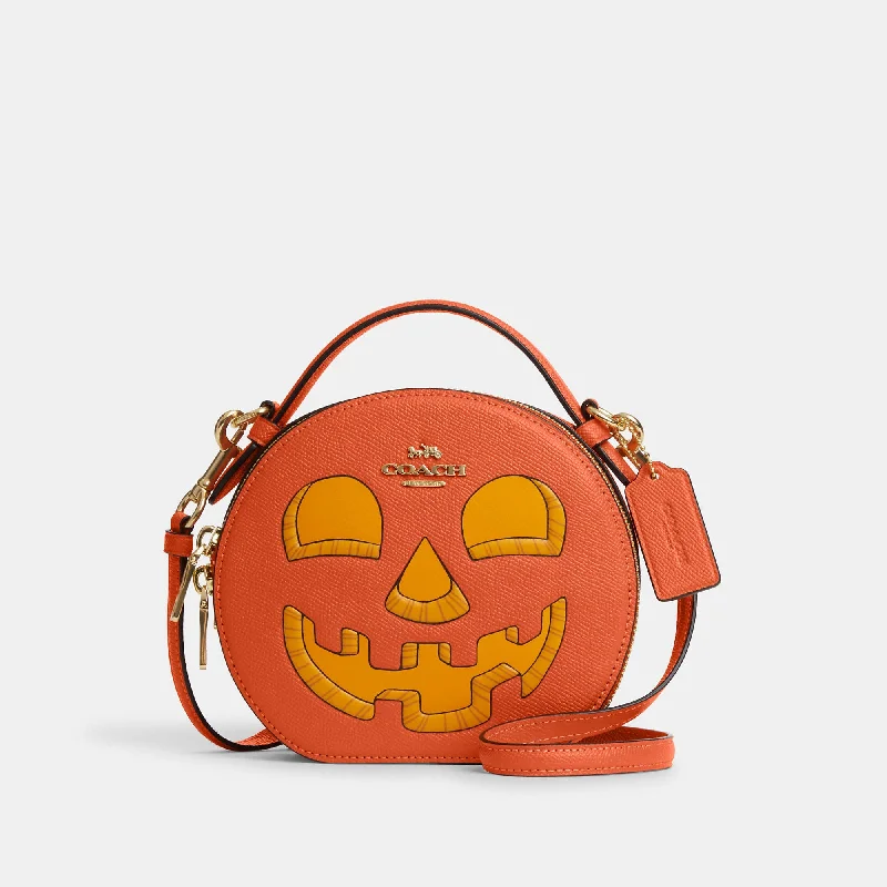 Ladies crossbody bag with hidden pockets-Coach Outlet Canteen Crossbody With Halloween Pumpkin