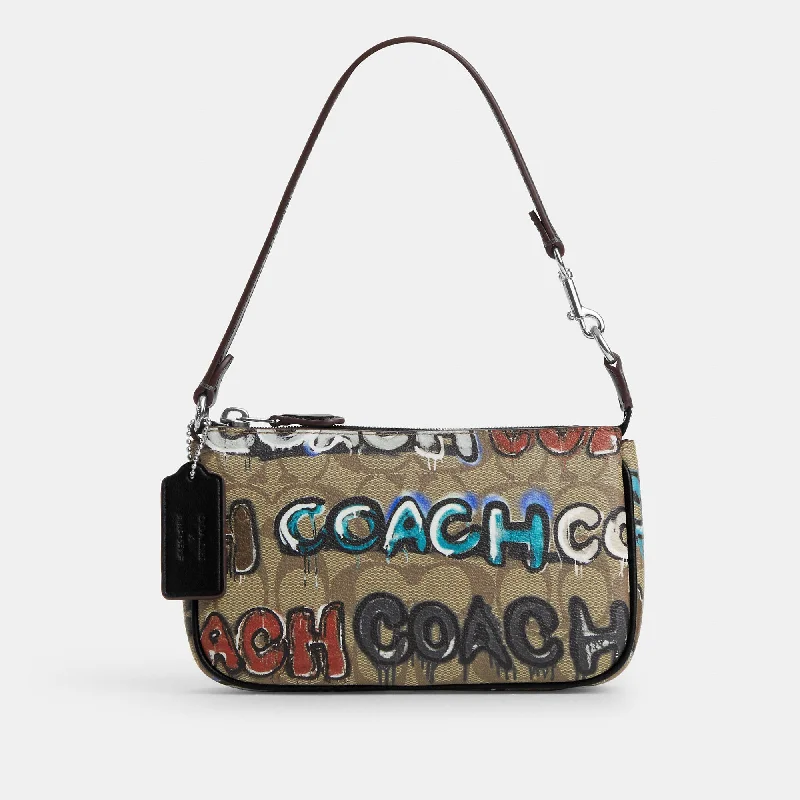 ladies wallet in lightweight fabric-Coach Outlet Coach X Mint + Serf Nolita 19 In Signature Canvas