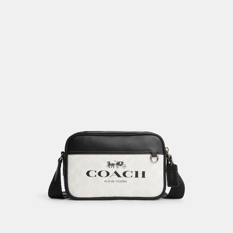 Ladies crossbody bag with crocodile print-Coach Outlet Graham Crossbody In Signature Canvas