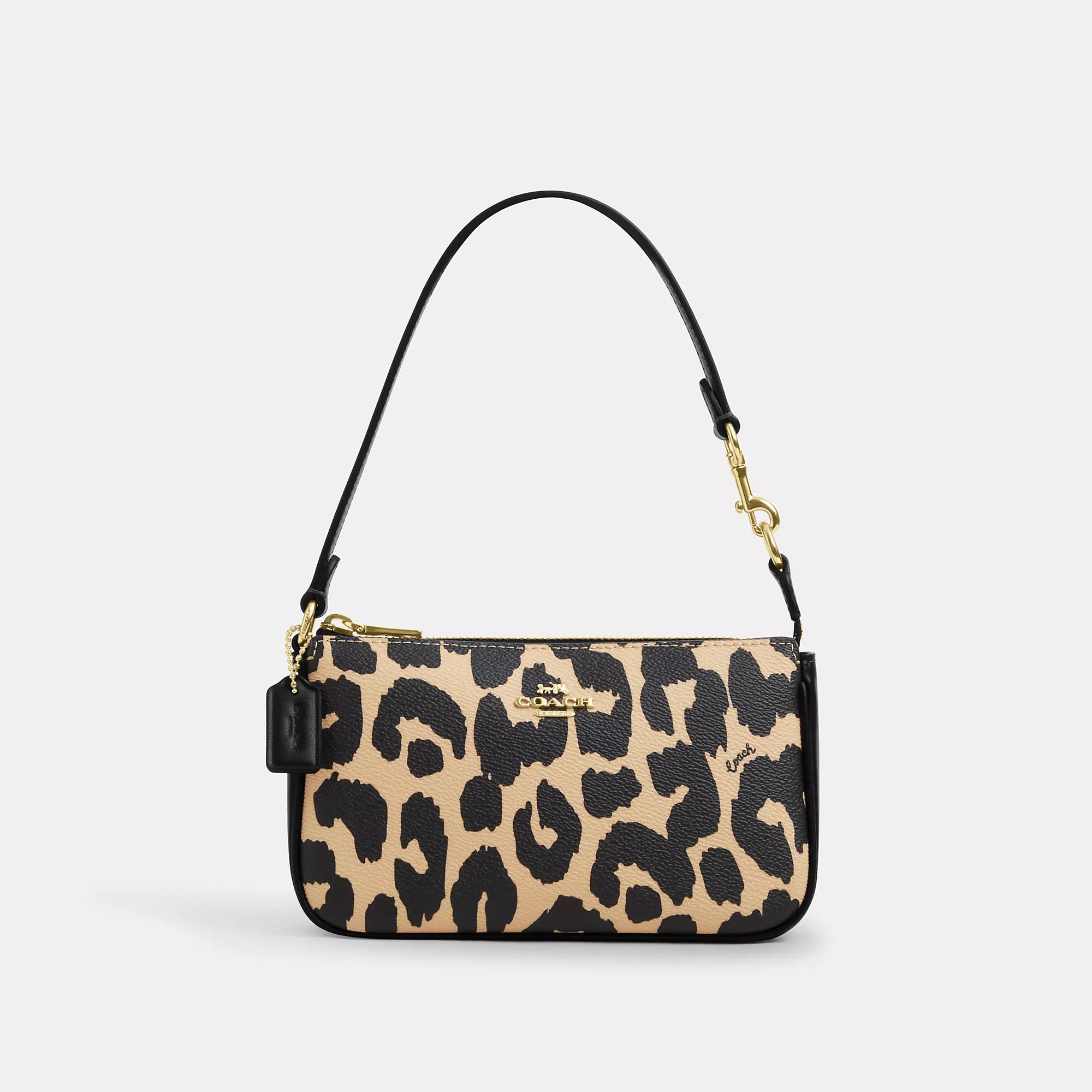 ladies personalized wallet engraved-Coach Outlet Nolita 19 With Leopard Print