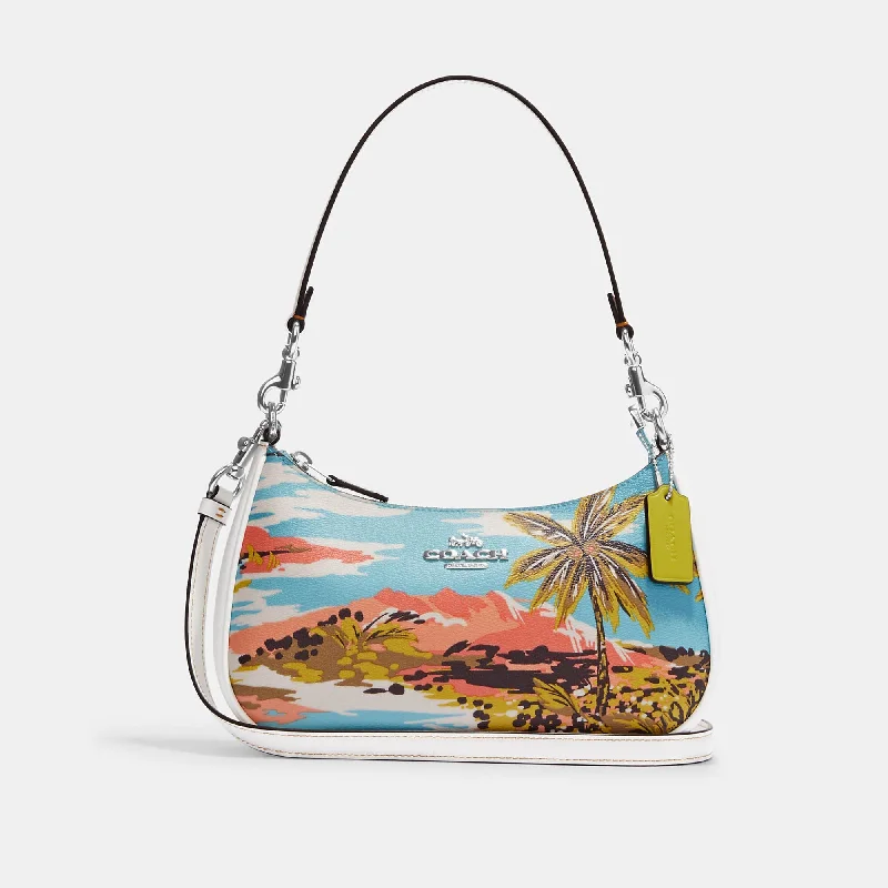 Ladies shoulder bag for rainy days-Coach Outlet Teri Shoulder Bag With Hawaiian Print