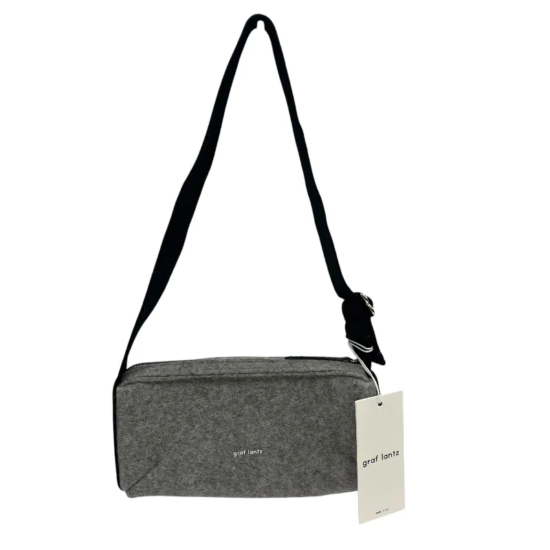 Ladies crossbody bag with bold hardware-Crossbody By Cma In Grey, Size:Small