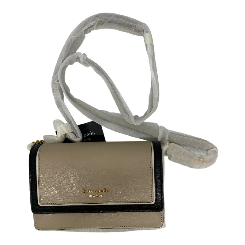 Ladies crossbody bag with textured leather-Crossbody Designer By Kate Spade In Tan, Size:Medium