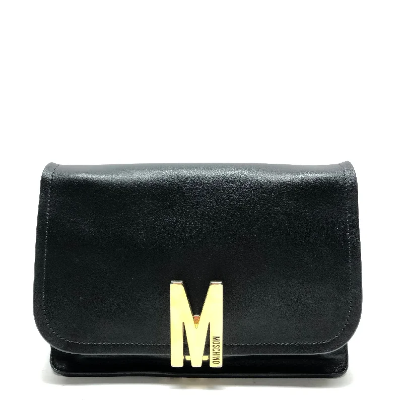 Ladies crossbody bag with side zipper-Crossbody Luxury Designer By Moschino, Size: Small