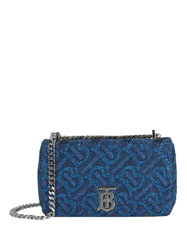 Ladies crossbody bag for festival outfits-Crystal Monogram Lola Crossbody Bag