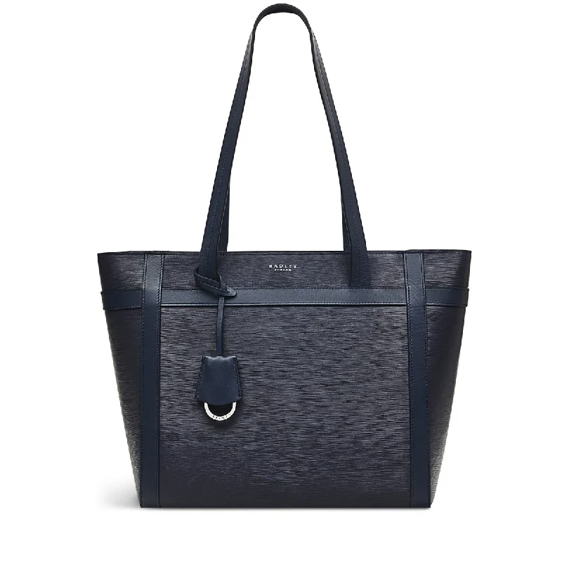 Ladies tote bag with laptop sleeve-Derby Street - Large Ziptop Tote