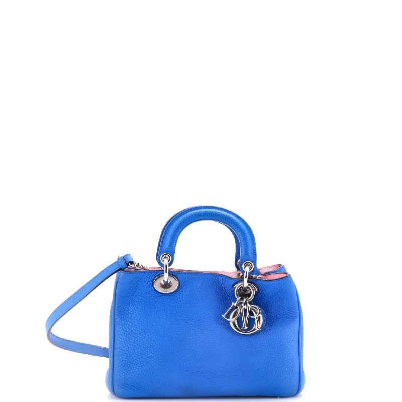 Ladies tote bag for carrying books-Diorissimo Tote Pebbled Leather Mini