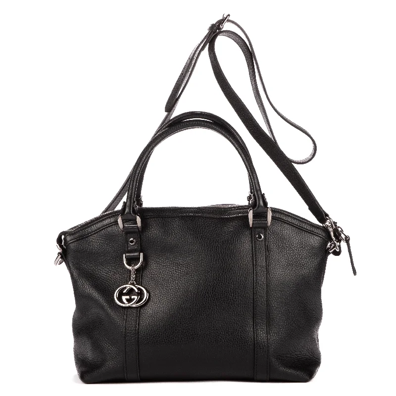 Ladies shoulder bag with metallic strap-Dome Charm