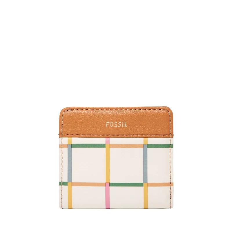 ladies travel wallet with passport holder-Fossil Women's Madison Printed PVC Bifold