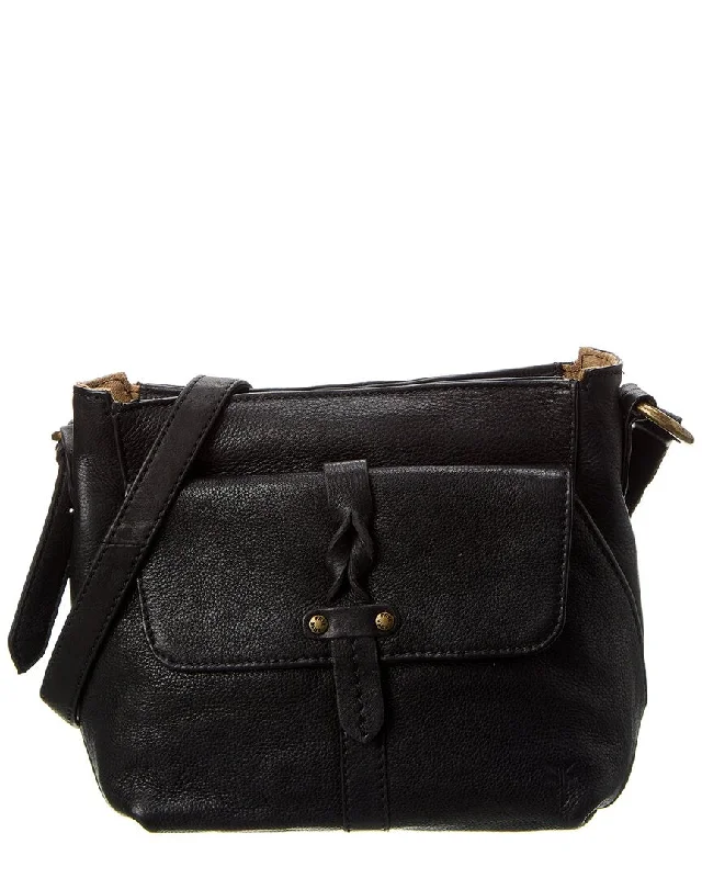 Ladies crossbody bag in light suede-Frye Ayla Leather Crossbody