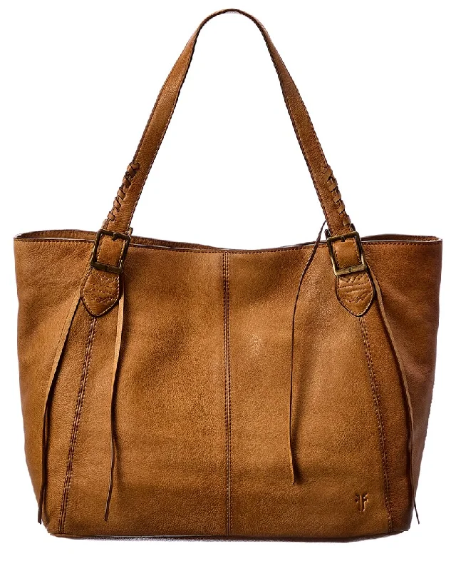 Ladies tote bag with running gear-Frye Caelan Leather Tote