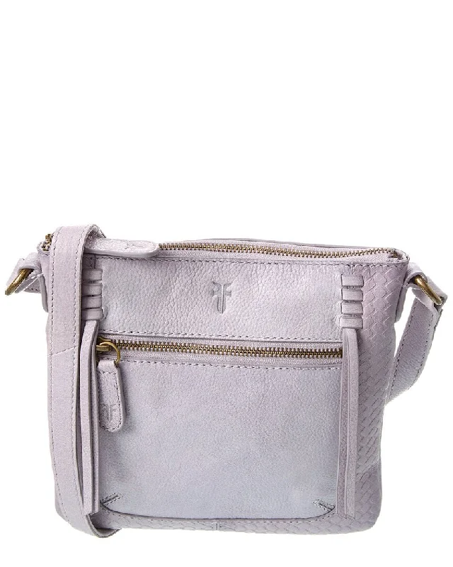 Ladies crossbody bag in light leather-Frye Freya Leather Crossbody