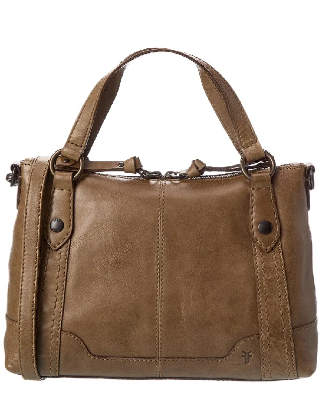 Ladies crossbody bag with chain strap-Frye Melissa Medium Leather Crossbody