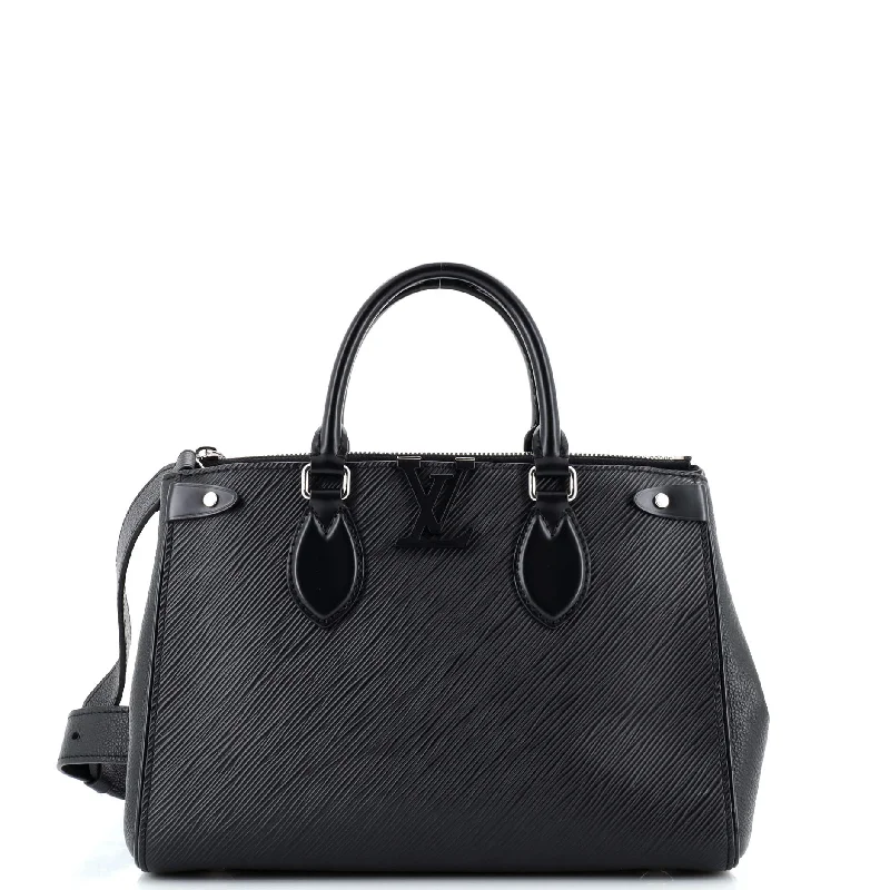 Ladies tote bag with tassels-Grenelle Tote Epi Leather PM