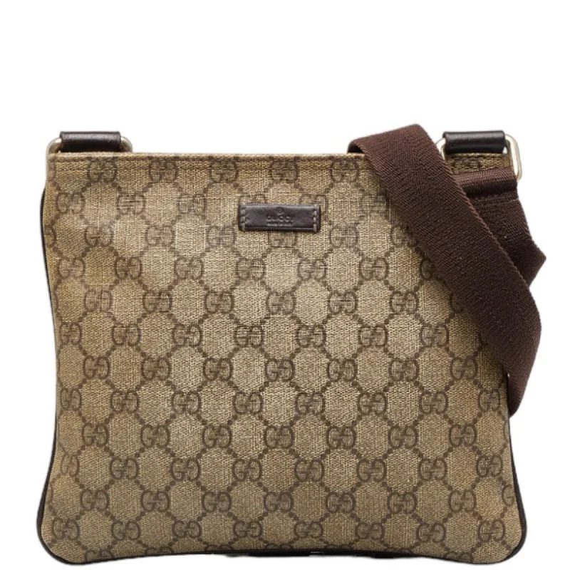 Ladies shoulder bag for casual Fridays-Gucci Gg Canvas Canvas Shoulder Bag (Pre-Owned)