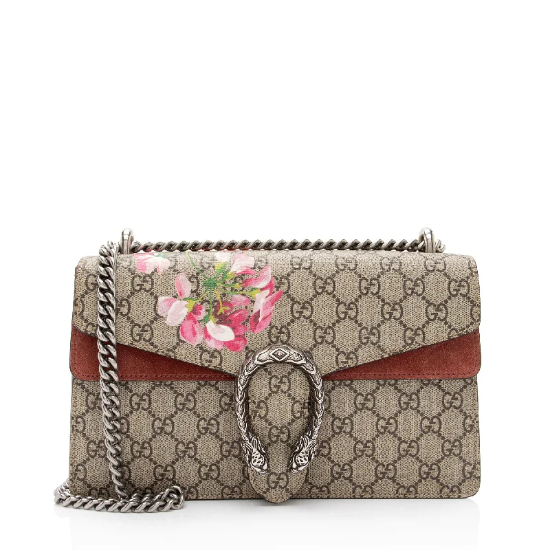 Ladies shoulder bag for rooftop parties-Gucci GG Supreme Blooms Dionysus Small Shoulder Bag