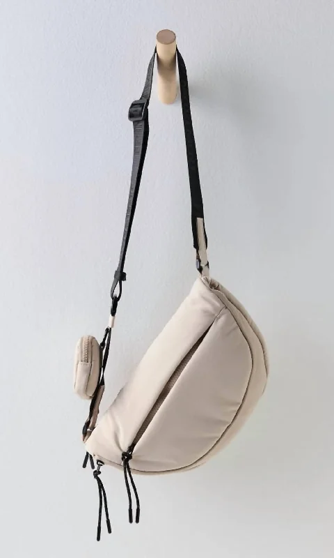 Ladies shoulder bag in soft leather-Hit The Trails Sling Bag In Mineral