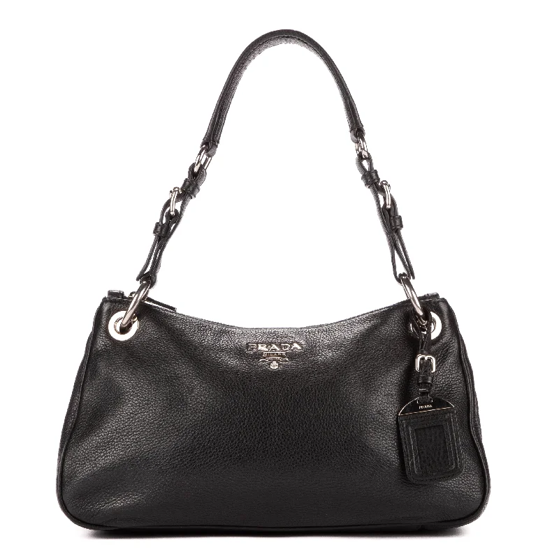 Ladies shoulder bag with twist lock-Hobo