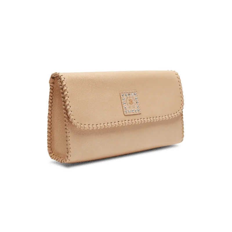 ladies handbags with snap closure-Iced  Stepped Out Clutch