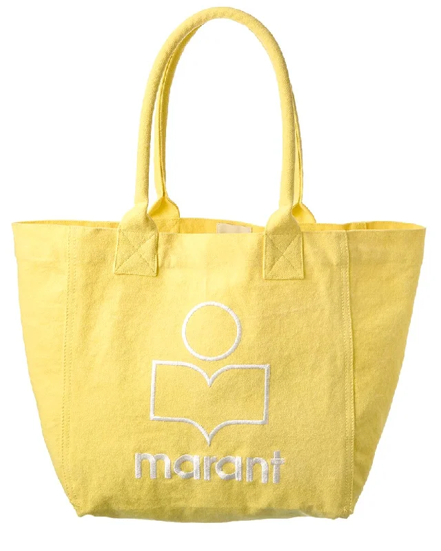 Ladies tote bag with math print-Isabel Marant Yenky Small Canvas Tote