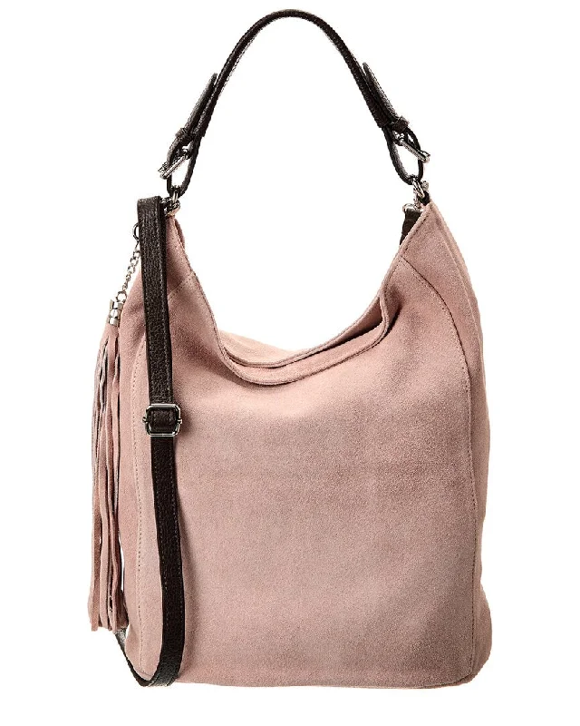 Ladies shoulder bag for dancers-Italian Leather Top Handle Bucket Bag