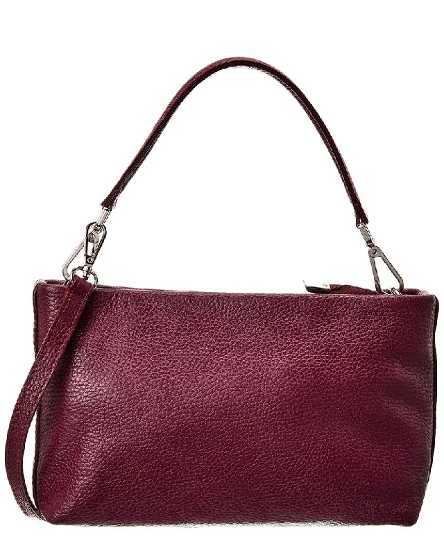 Ladies crossbody bag with adjustable strap-Italian Leather Top Handle Crossbody