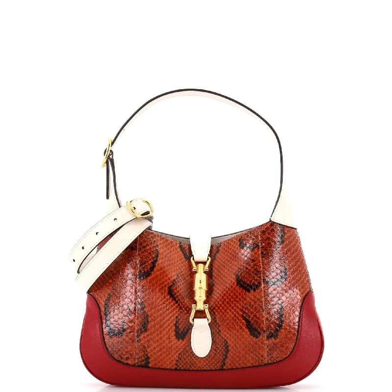 Ladies shoulder bag for dinner dates-Jackie 1961 Hobo Python Small