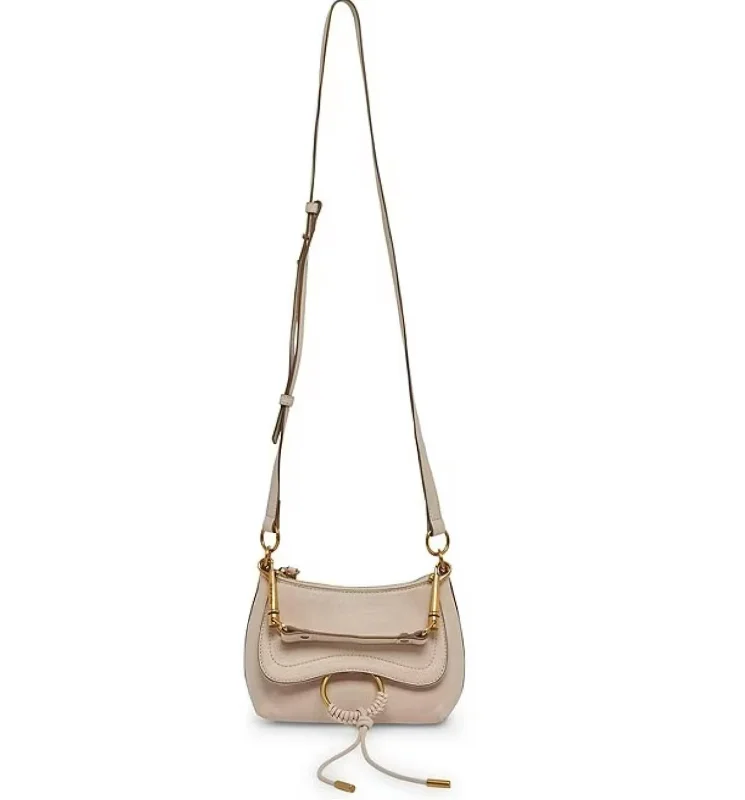 Ladies crossbody bag with firm shape-Jolene Mini Crossbody Bag In Sand