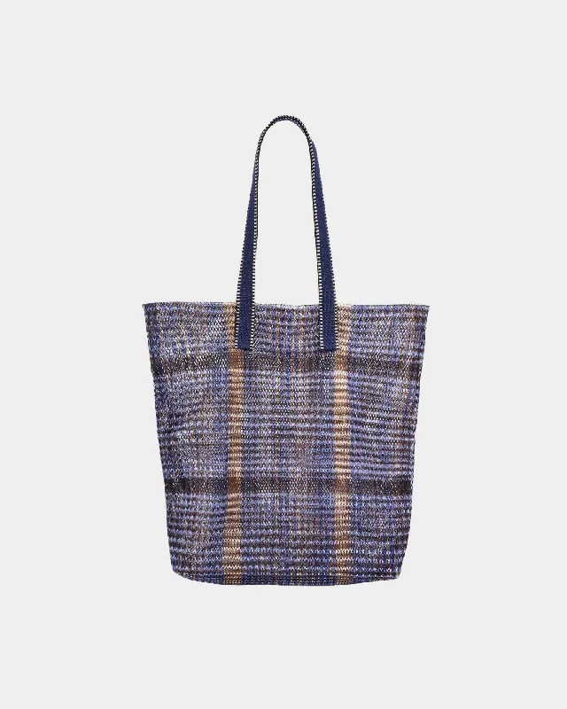 Ladies tote bag for vacation-Kanpur Tote in Blue