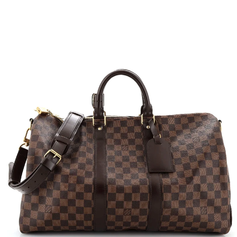 Ladies tote bag with sports gear-Keepall Bandouliere Bag Damier 45