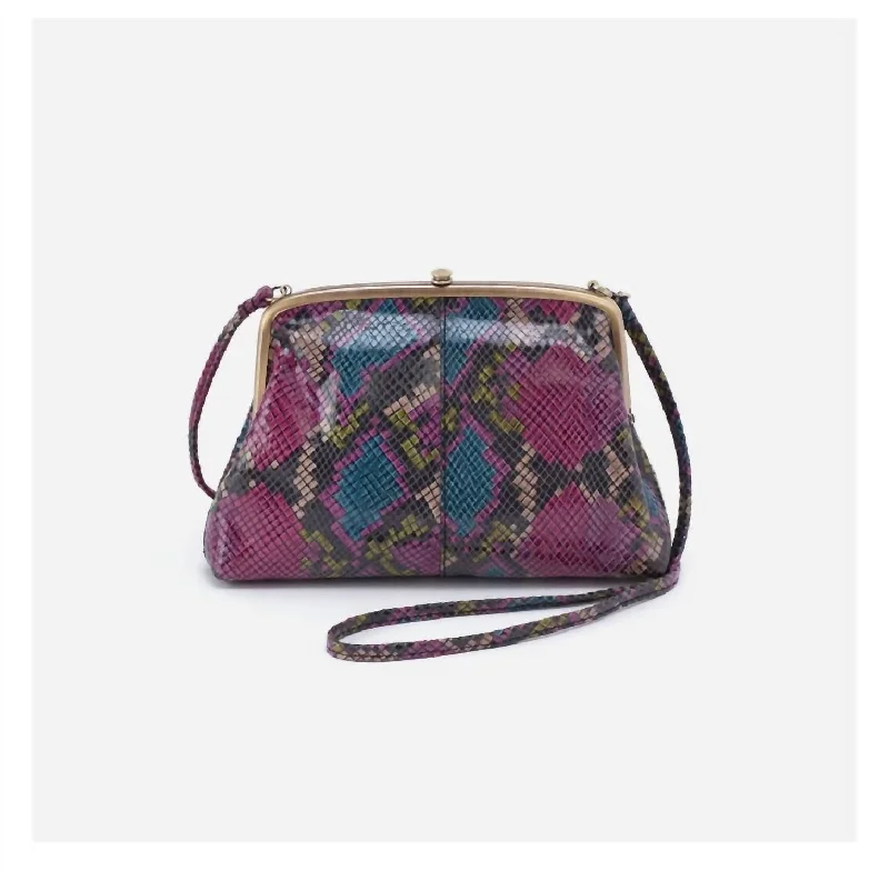 Ladies crossbody bag in light suede-Lana Crossbody In Mosaic Snake