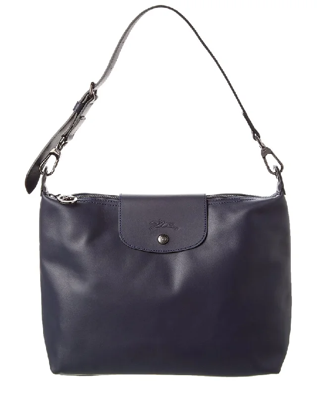 Ladies shoulder bag with pearl details-Longchamp Le Pliage Xtra Medium Leather Hobo Bag