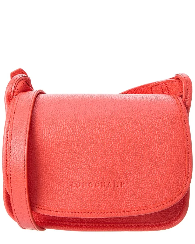 Ladies crossbody bag with keychain slot-Longchamp Leather Crossbody