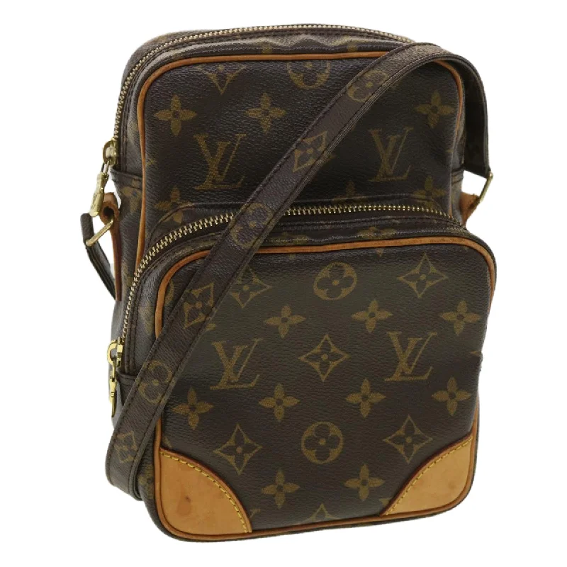 Ladies shoulder bag for concerts-Louis Vuitton Amazone  Canvas Shoulder Bag (Pre-Owned)