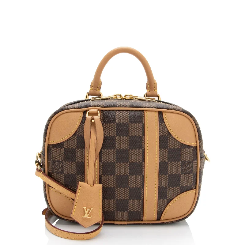 Ladies shoulder bag with top handle-Louis Vuitton Damier Ebene Valisette BB Top Handle