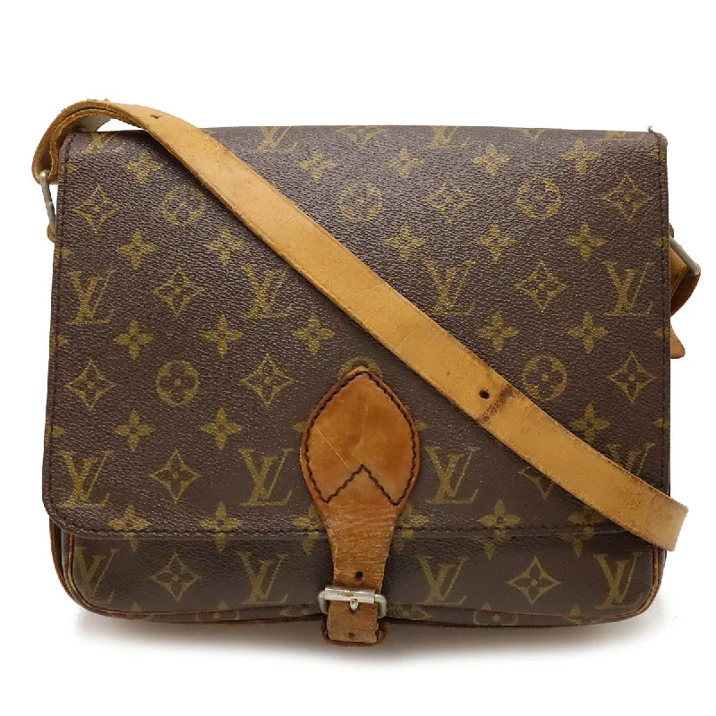 Ladies shoulder bag in large size-Louis Vuitton Monogram Cartouchiere Shoulder Bag M51252