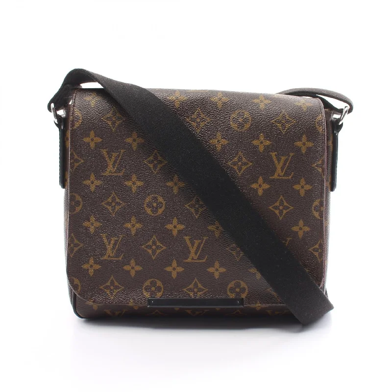 Ladies shoulder bag with side pockets-Louis Vuitton Monogram Macassar Shoulder Bag M40935