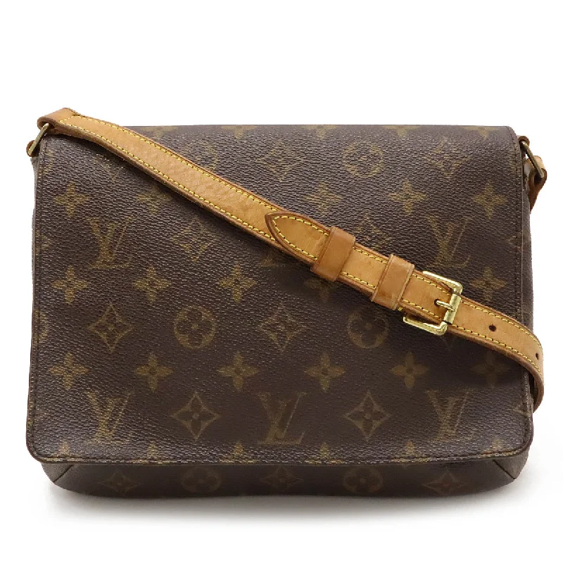 Ladies shoulder bag for outdoor use-Louis Vuitton Monogram Musette Tango Shoulder Bag