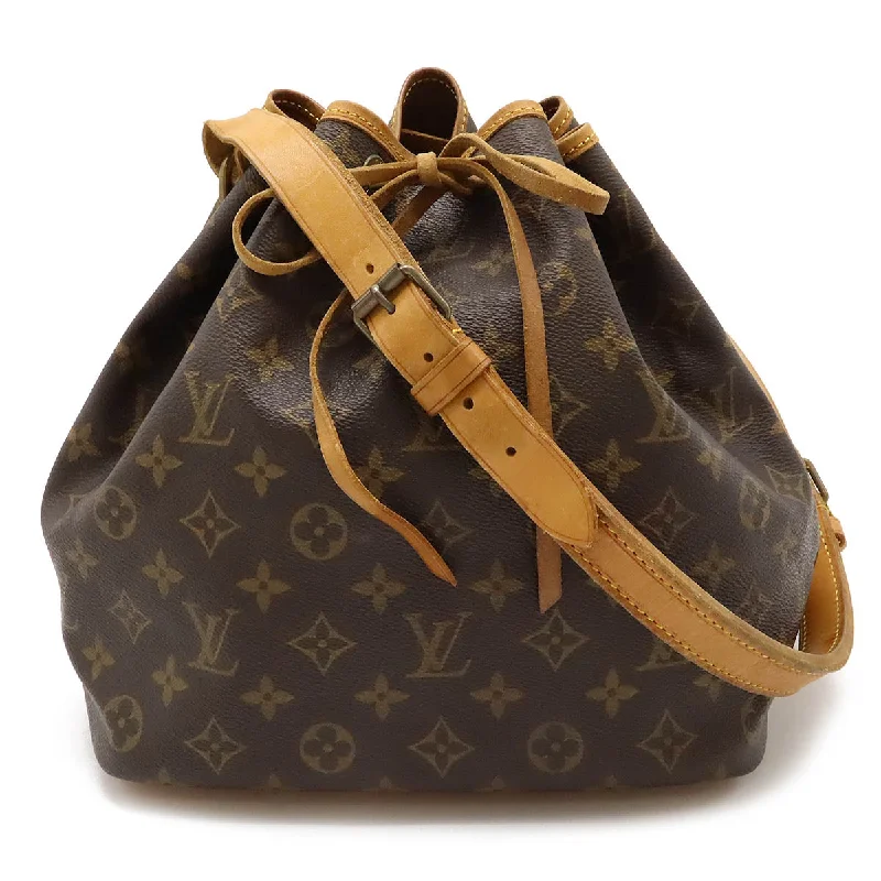 Ladies shoulder bag with snap closure-Louis Vuitton Monogram Petit Noe Shoulder Bag M42226