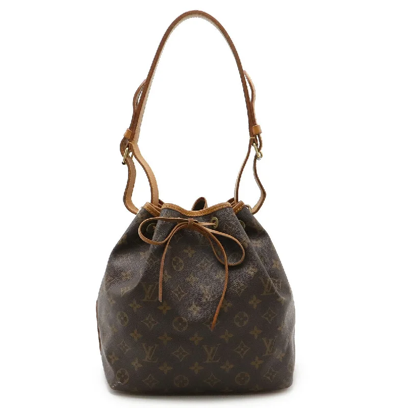 Ladies shoulder bag with polka dots-Louis Vuitton Monogram Petit Noe Shoulder Bag M42226