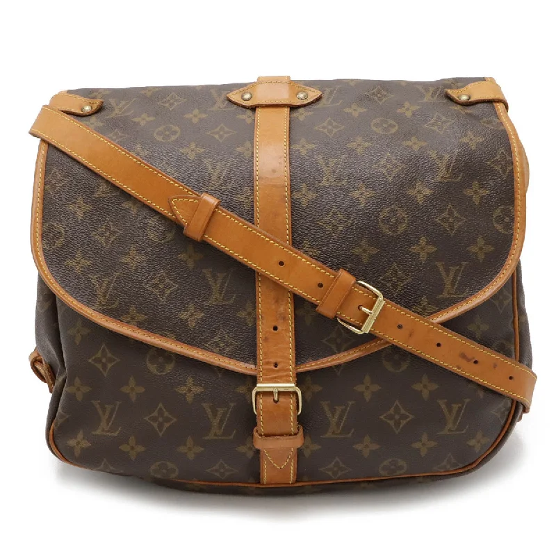 Ladies shoulder bag for summer-Louis Vuitton Monogram Saumur 35 Shoulder Bag M42254